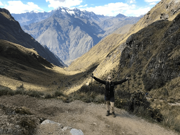 Jo about to start the Inca Trail
