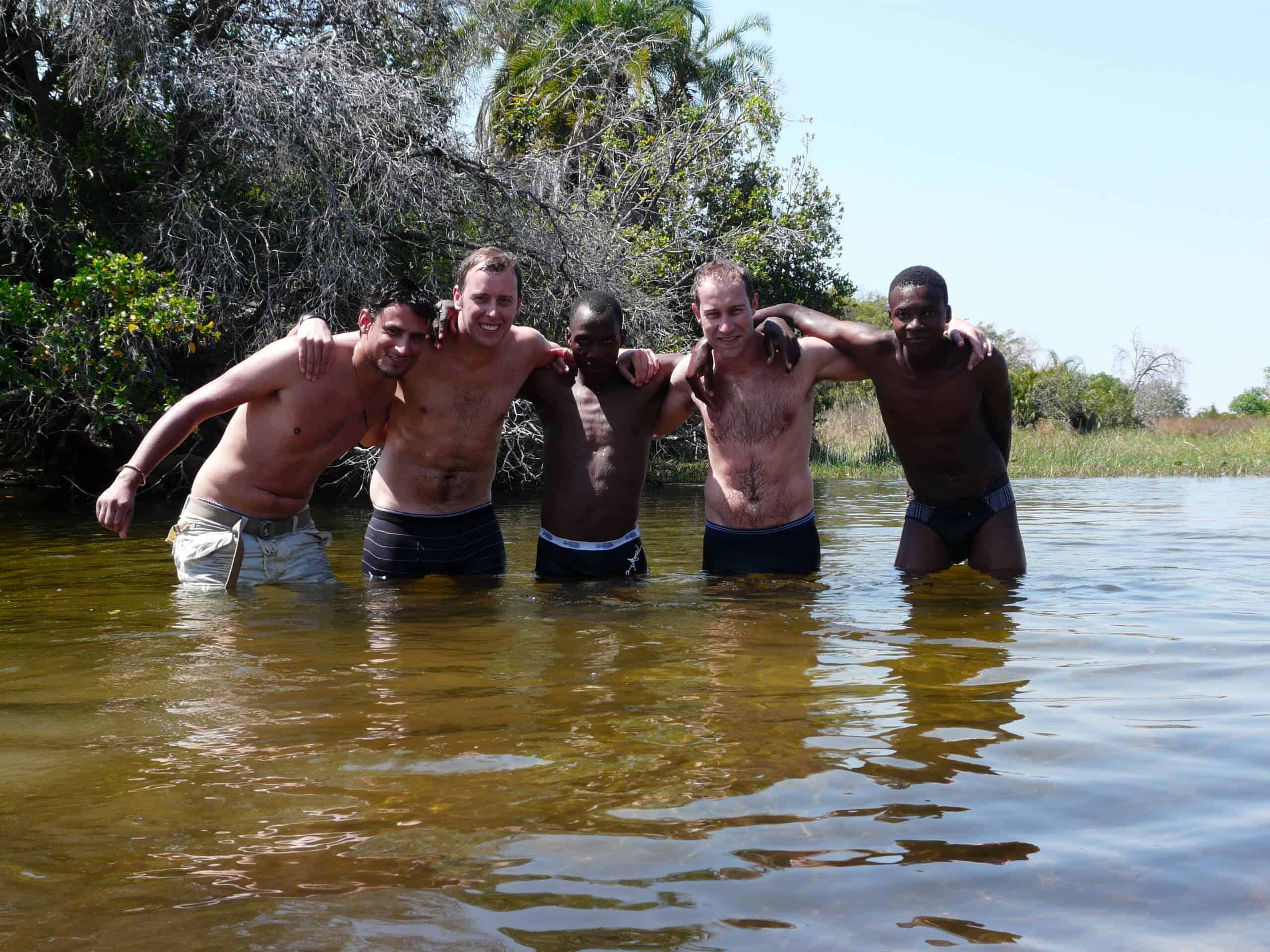 Swimming in the Okavango Delta