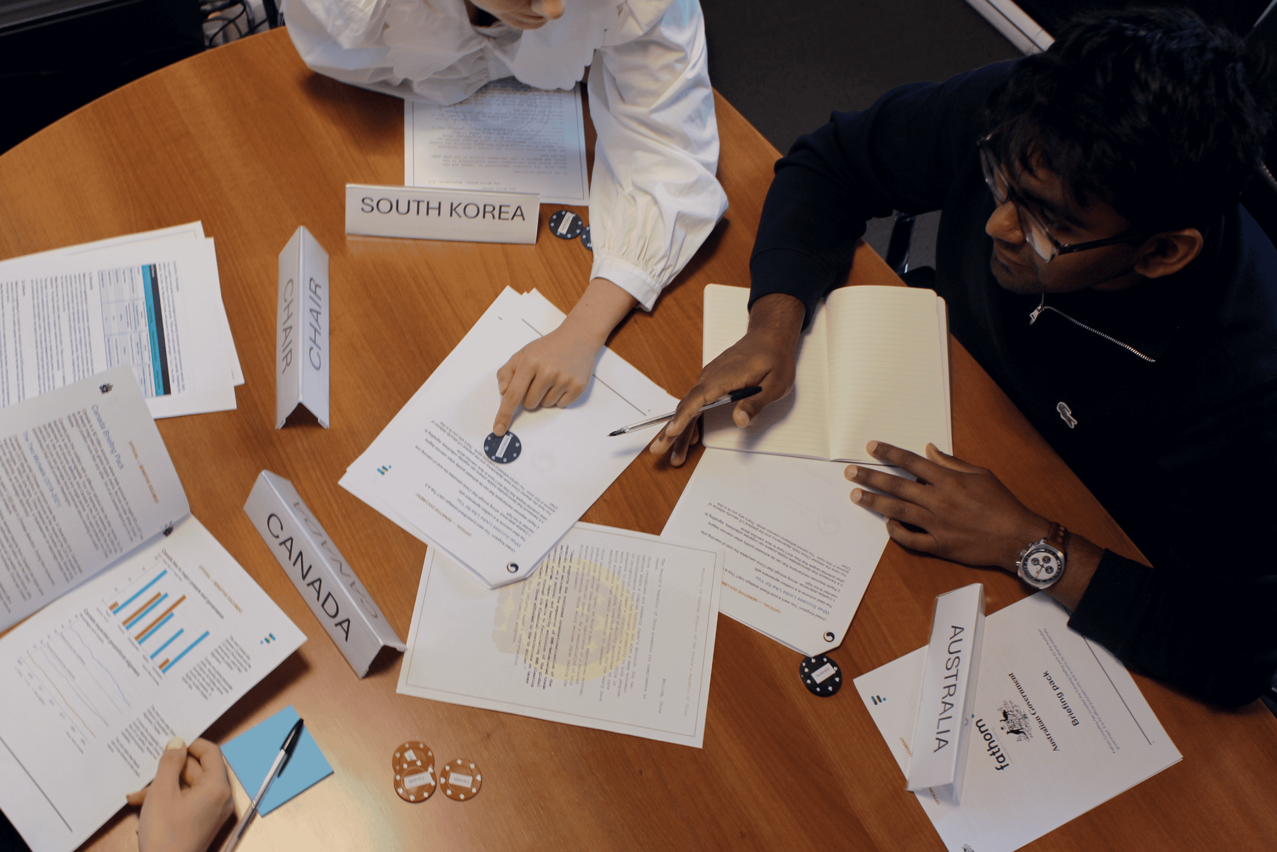 Photo of people playing a Fathom Table-Top Exercise