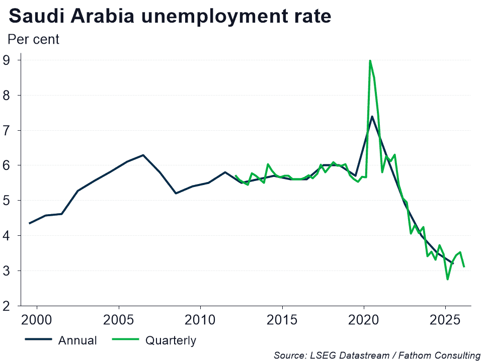 Saudi Arabia contradictions unemployment rate
